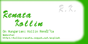 renata kollin business card